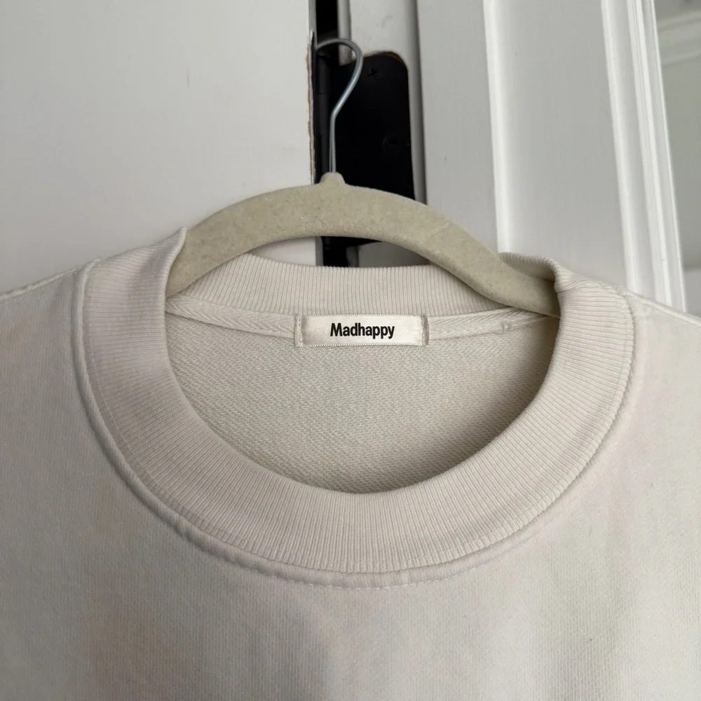Madhappy‎ Off-White Crewneck Classics Logo Sweatshirt Pullover